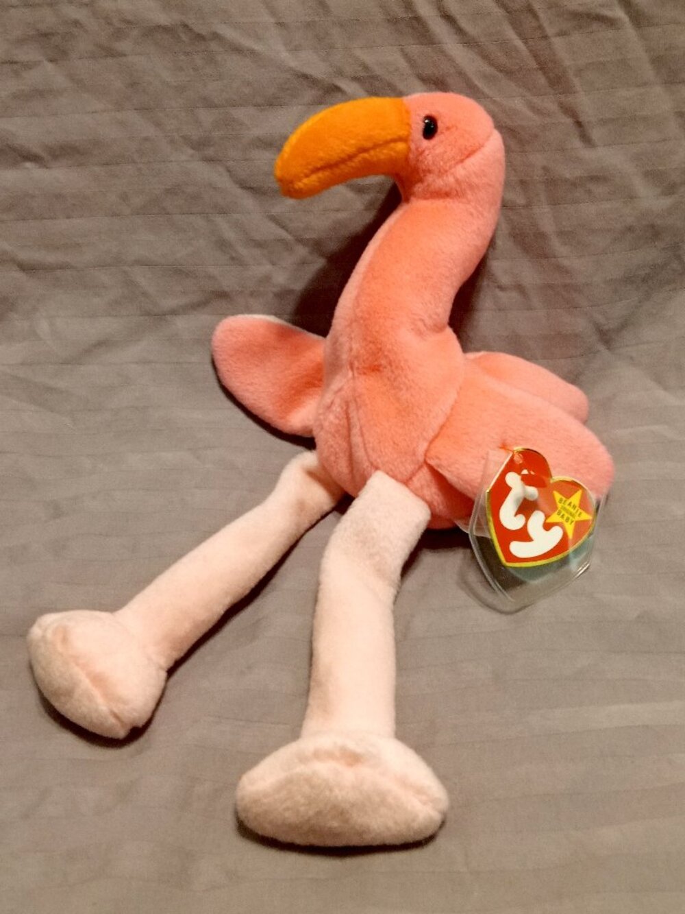 Collectible Beanie Baby "Pinky" the Flamingo - Style 4072 (UPC: 008421040728)